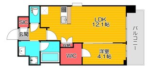 スプランディッド弁天町の物件間取画像